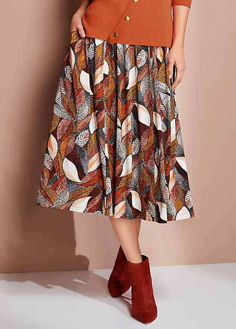 Kaleidoscope - Together Jersey Print Skirt