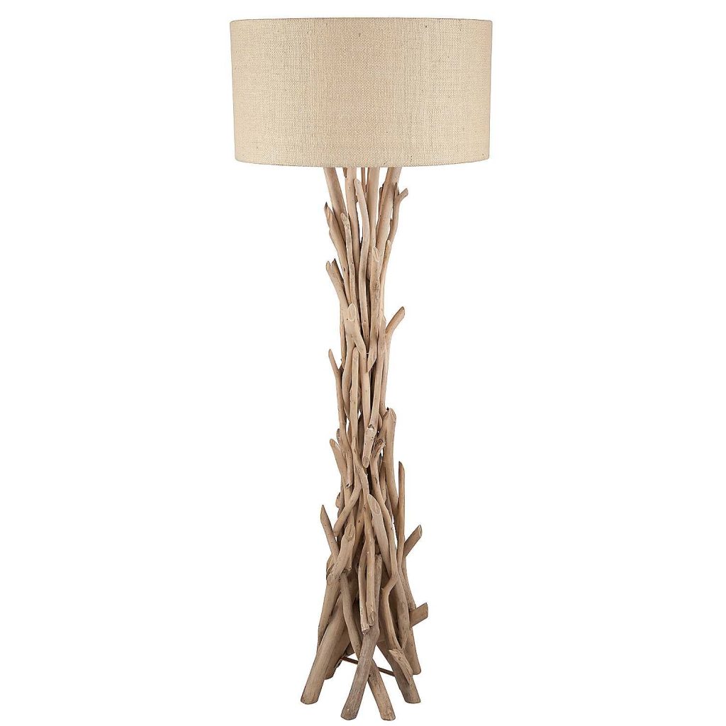 Driftwood Jute Floor Lamp By, Woodland Table Lamp